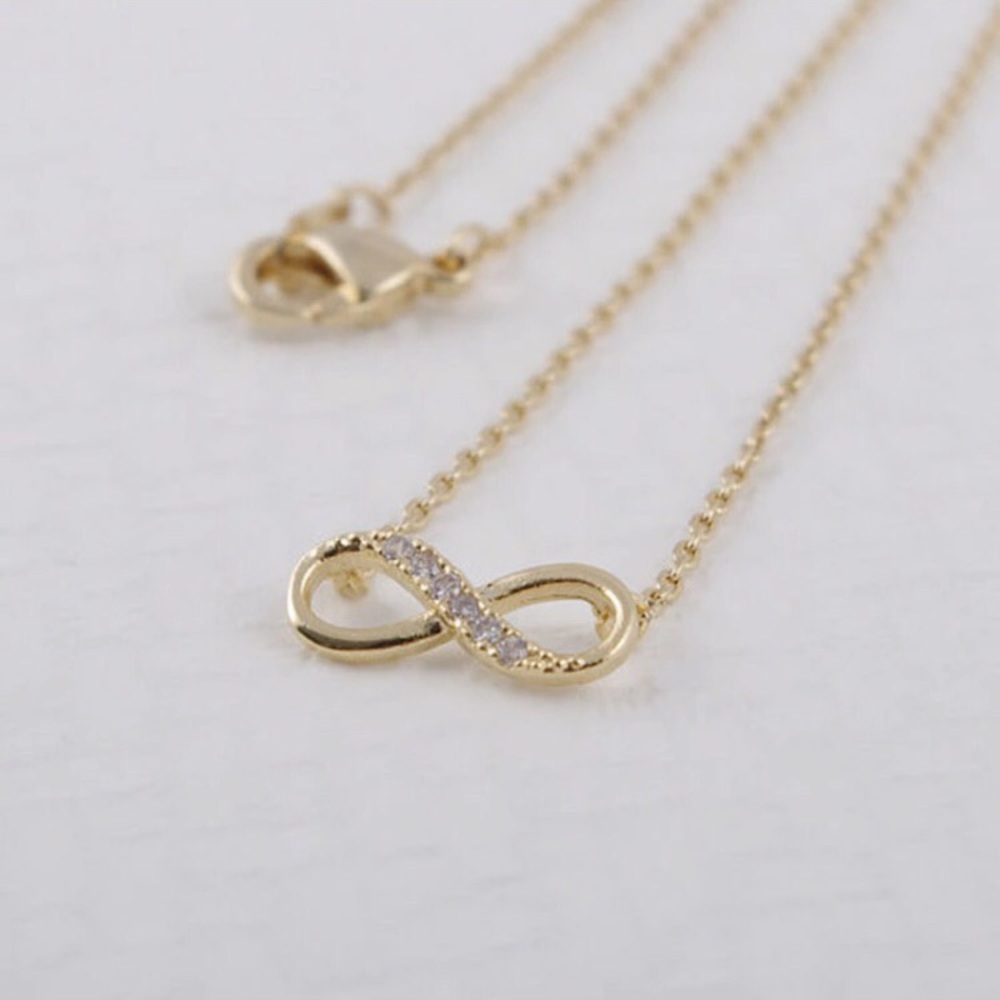 🆕 3$15 Petite Gem Infinity Necklace - Picture 6 of 6
